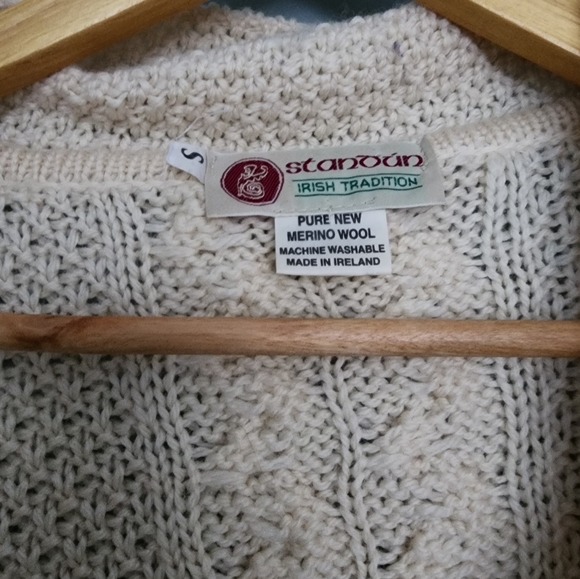 Irish Merino wool sweater - Picture 3 of 3